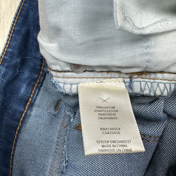 Unpublished Mid Rise Bootcut Raw Ankle 70's Retro Boho Casual Denim Jeans 26 - Picture 14 of 15